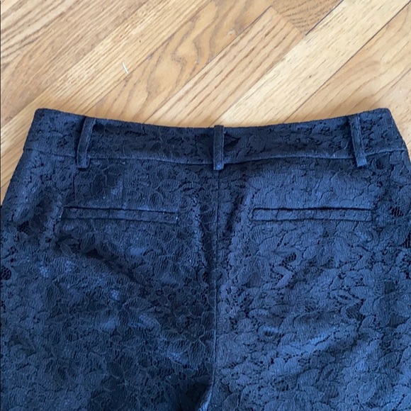 Ann Taylor black lace ankle length pants. - Picture 4 of 5